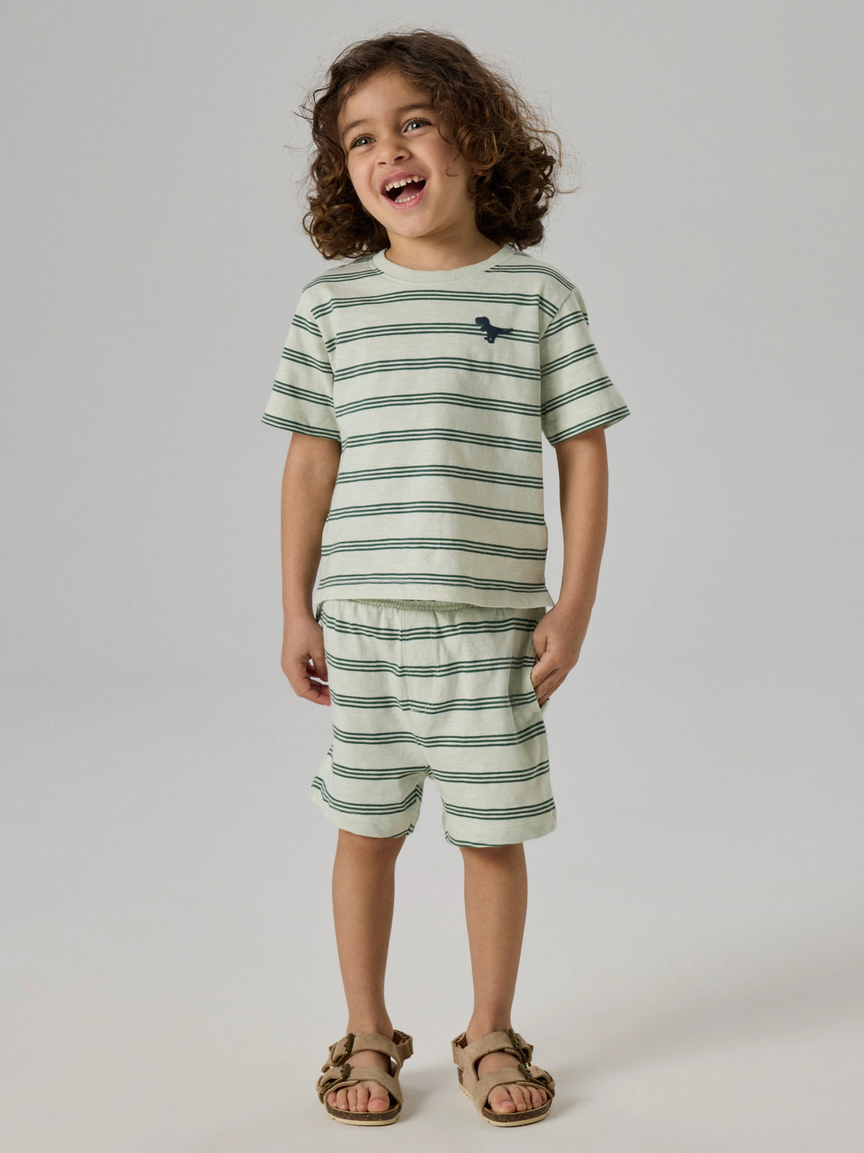 Pale Aqua Garden Topiary Bluse fra Name it - 13244045