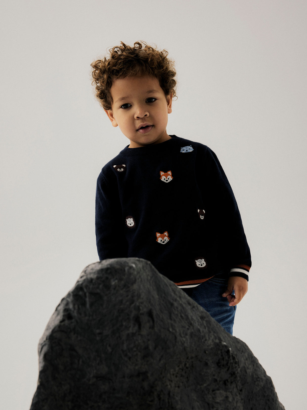 Navy Blazer Striktrøje fra Name it - 13247383