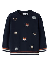 Navy Blazer Striktrøje fra Name it - 13247383