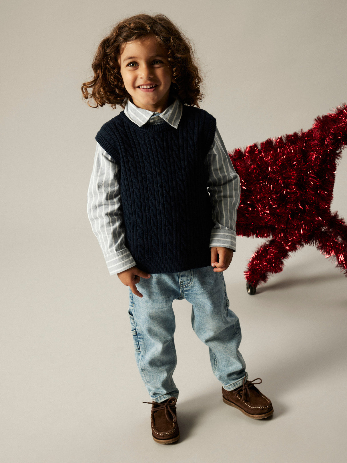 Navy Blazer Striktrøje fra Name it - 13249007