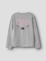 Grey Melange Bluse fra Name it - 13249357
