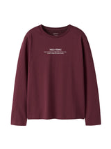 Burgundy Bluse fra Name it - 13249357