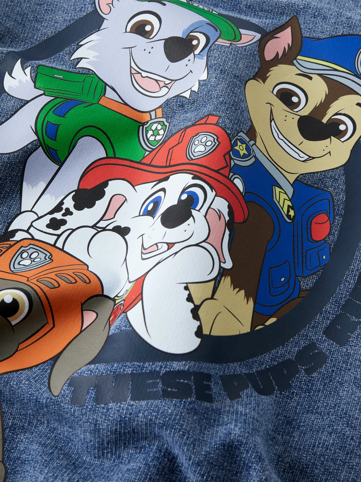 Medium Blue Paw Patrol Denim Sweatshirt fra Name it - 13249670