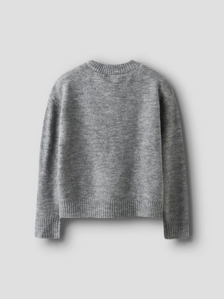 Grey Melange Striktrøje fra Name it - 13250531