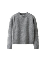 Grey Melange Striktrøje fra Name it - 13250531