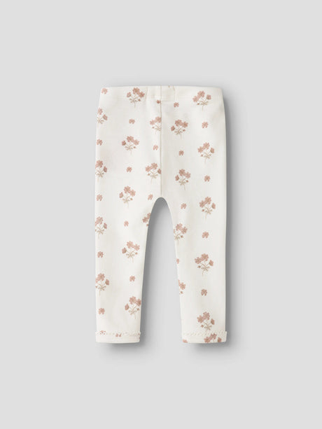 Lil'Atelier Coconut Milk FLOWER PINK Leggings - 13251978