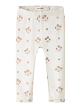 Lil'Atelier Coconut Milk FLOWER PINK Leggings - 13251978