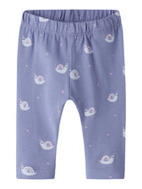 Lavender Violet Snail Leggings fra Name it - 13252211