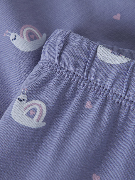Lavender Violet Snail Leggings fra Name it - 13252211