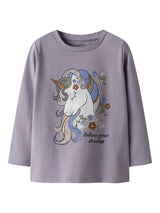 Lavender Gray Top fra Name it - 13252223