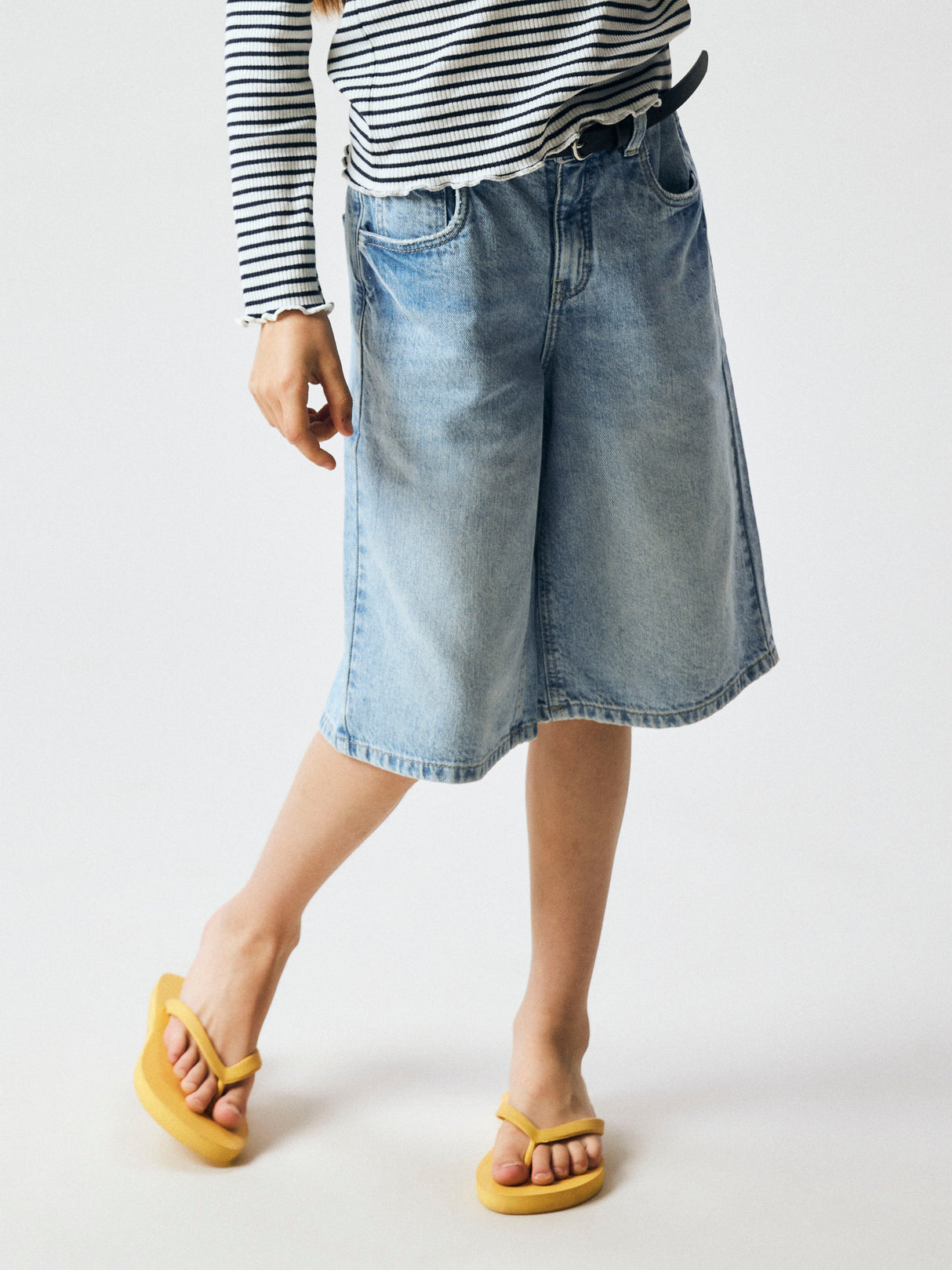 Name it Light Blue Denim Knee Trousers - 13252287