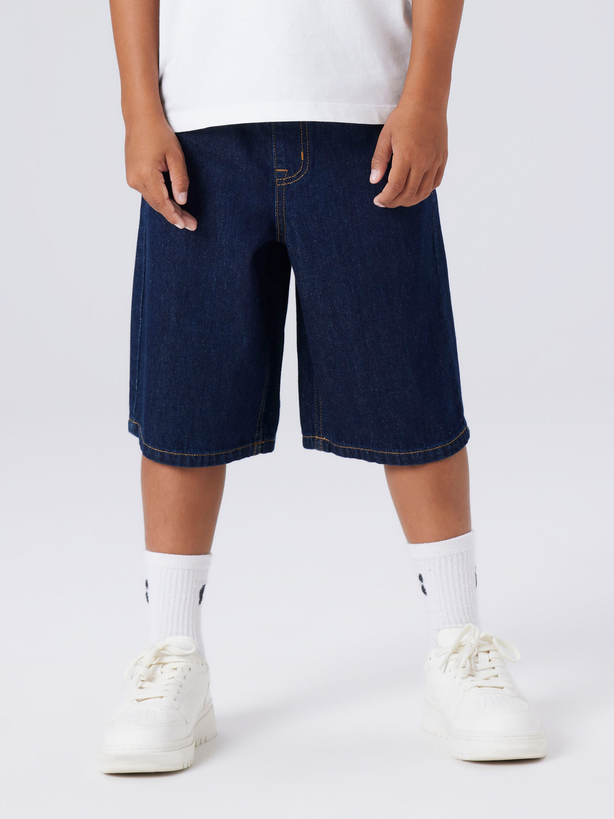 Name it Dark Blue Denim UNWASHED Shorts - 13252421