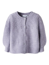 Lavender Gray Cardigan,Striktrøje fra Name it - 13252430