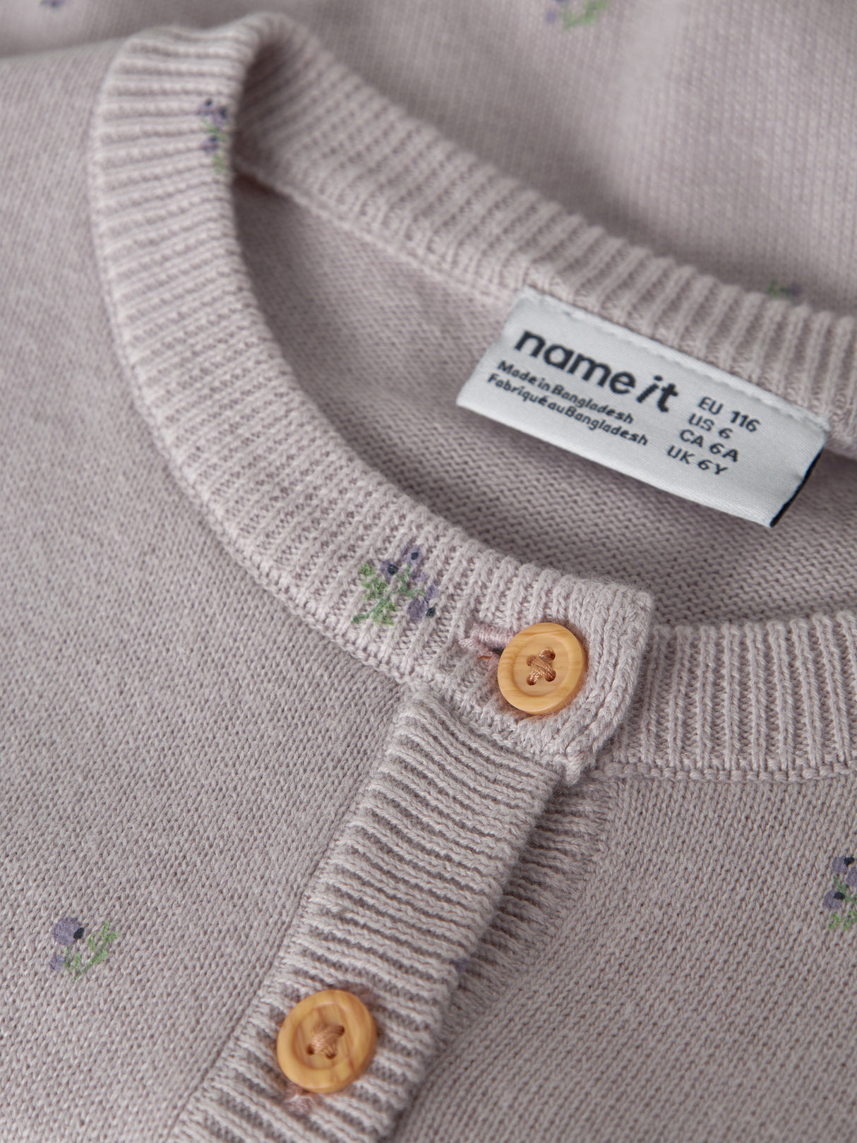 Lilac Marble Cardigan,Striktrøje fra Name it - 13252577