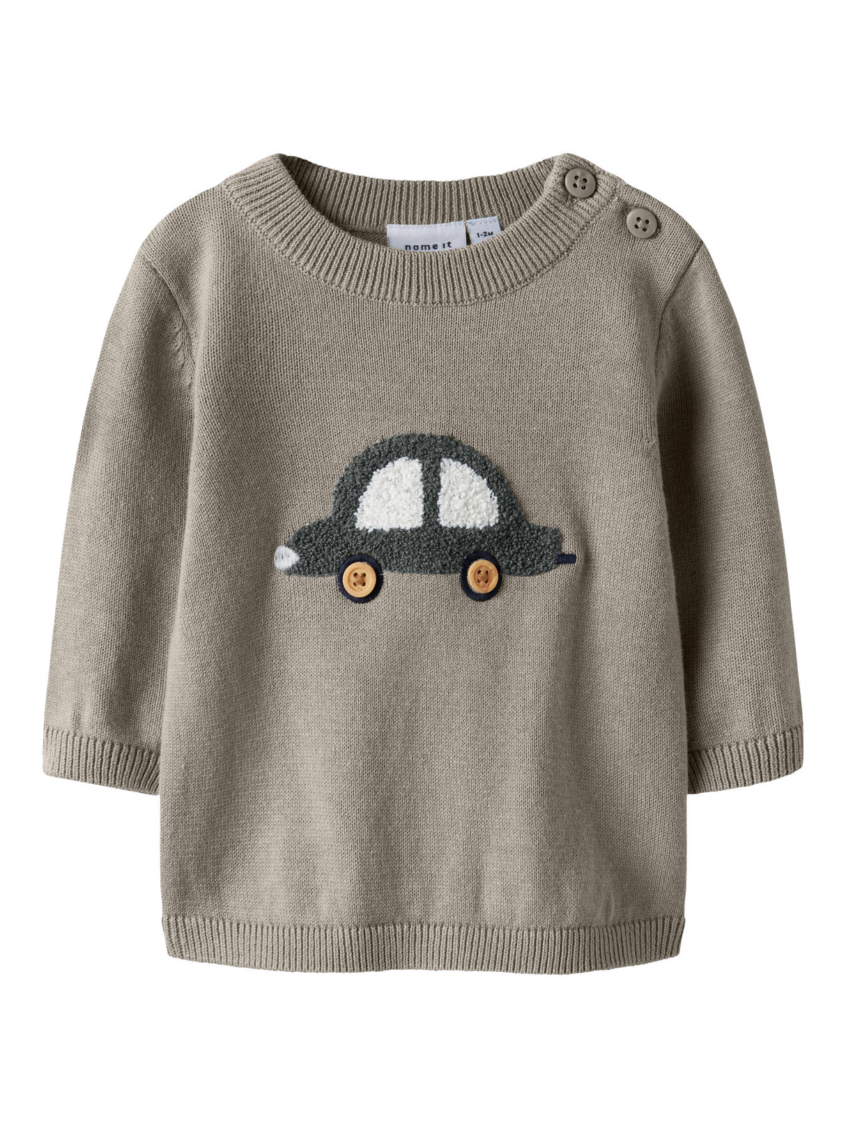 Vintage Khaki Striktrøje fra Name it - 13252614