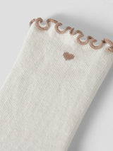 Lil'Atelier Coconut Milk OXFORD TAN Socks - 13253692