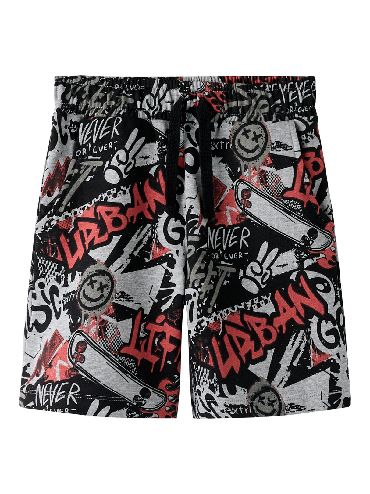 Grey Melange Shorts fra Name it - 13254330