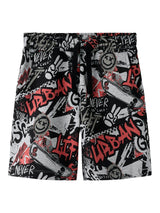 Grey Melange Shorts fra Name it - 13254330