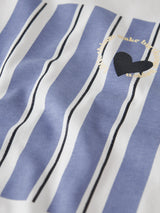 Name it Bright White Purple Impression Stripes T-Shirt - 13254525