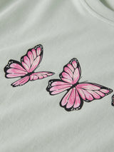 Pale Aqua Butterflies Bluse fra Name it - 13254880