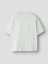 Name it Pale Aqua Cherry Embroidery T-Shirt - 13254882