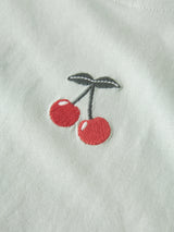 Name it Pale Aqua Cherry Embroidery T-Shirt - 13254882