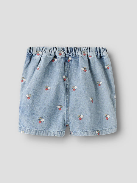Medium Blue Denim EMB Shorts fra Lil'Atelier - 13255358