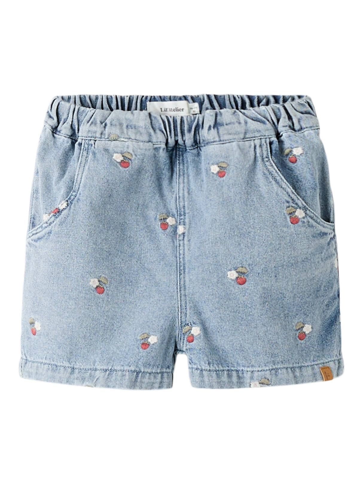 Medium Blue Denim EMB Shorts fra Lil'Atelier - 13255358