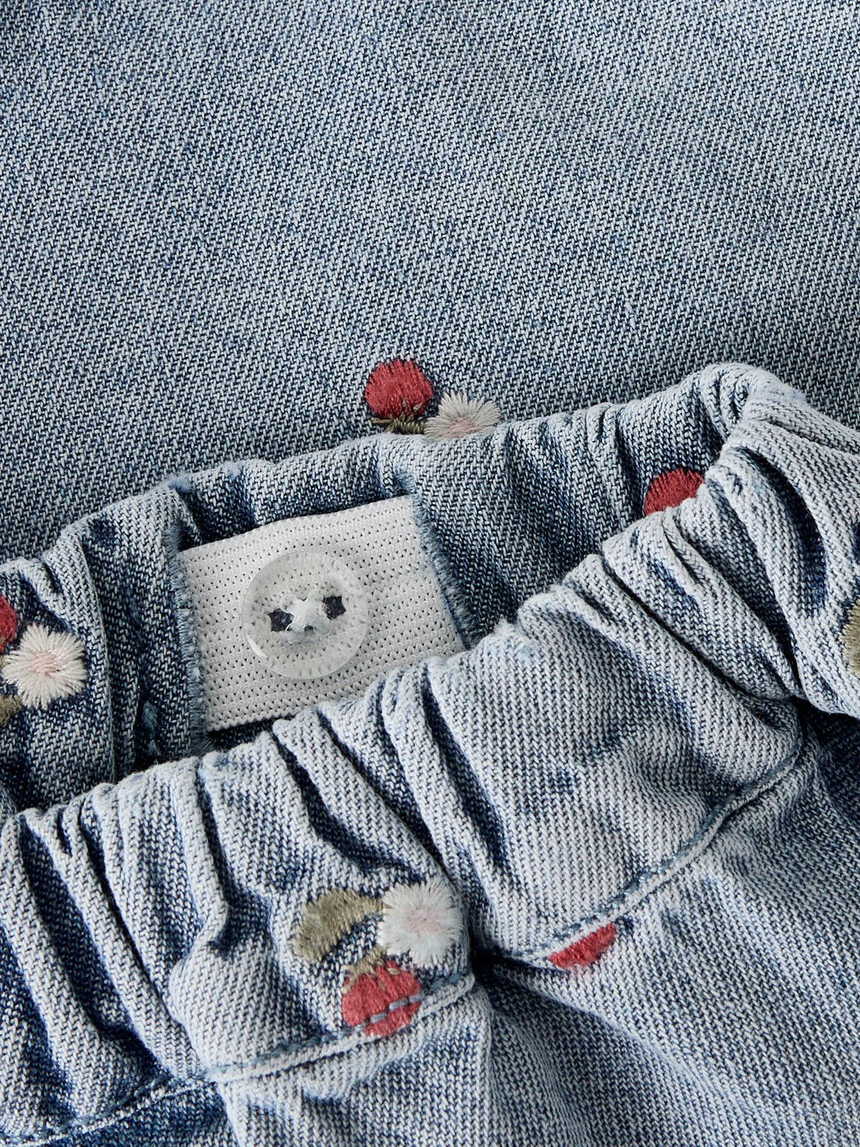 Medium Blue Denim EMB Shorts fra Lil'Atelier - 13255358