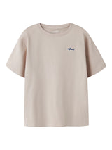 Sans Name it Chateau Gray Shark Embroidery T-Shirt - 13255480