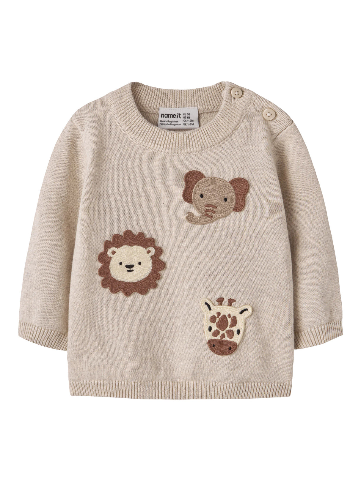 Peyote Melange Striktrøje fra Name it - 13255889