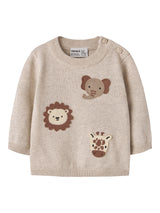 Peyote Melange Striktrøje fra Name it - 13255889