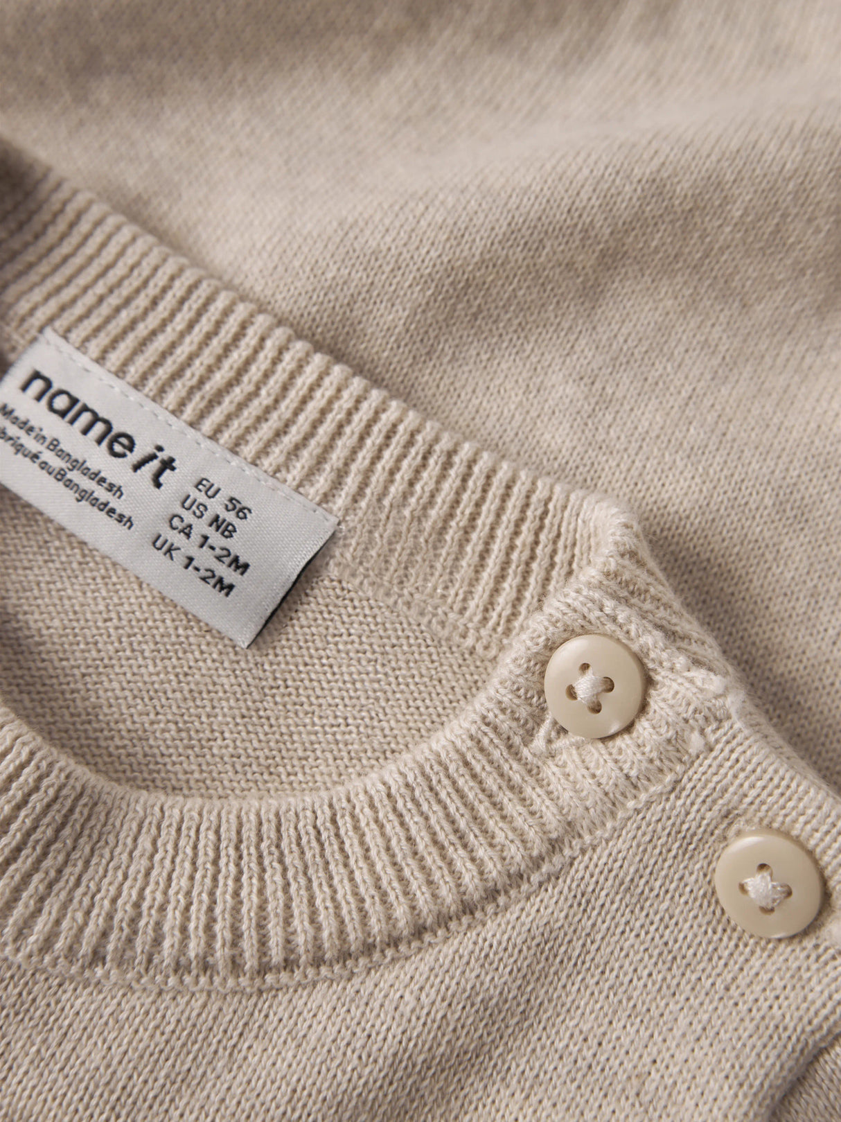 Peyote Melange Striktrøje fra Name it - 13255889