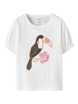 Bright White Toucan Bluse fra Name it - 13255936