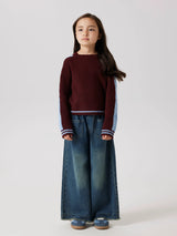 Burgundy Striktrøje fra Name it - 13256152