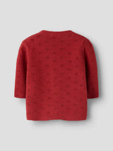 Brick Red Cardigan,Striktrøje fra Name it - 13256232