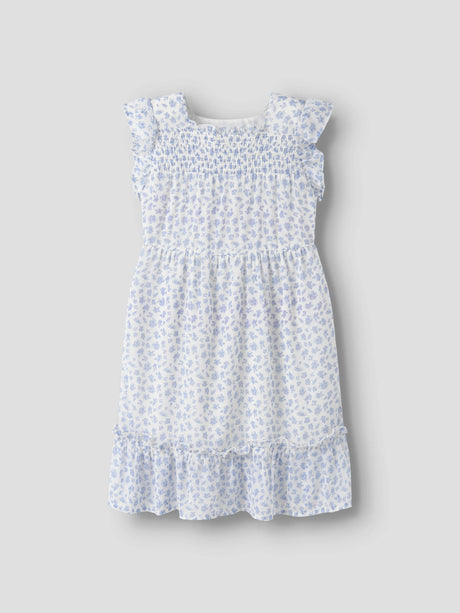 Bright White BLUE FLOWERS Kjole fra Name it - 13256258