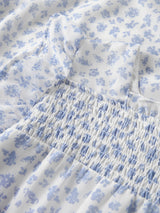 Bright White BLUE FLOWERS Kjole fra Name it - 13256258