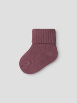 Peyote Melange Burnished Lilac+Deco Rose Strømper fra Name it - 13256461
