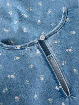 Light Blue Denim FLOWER AOP Kjole fra Name it - 13256806