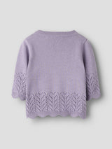 Lavender Gray Striktrøje fra Name it - 13257527