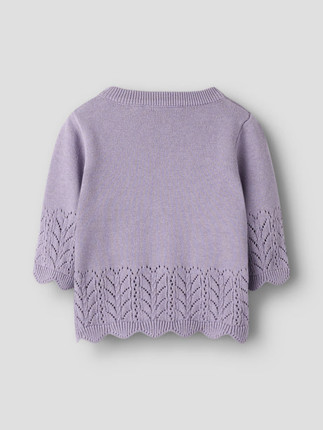 Lavender Gray Striktrøje fra Name it - 13257527