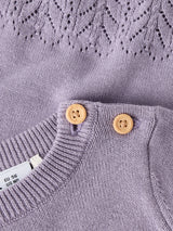 Lavender Gray Striktrøje fra Name it - 13257527