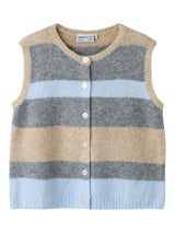 Subdued Blue Strikvest fra Name it - 13258400