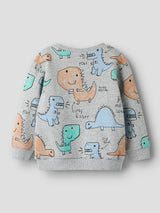 Name it Grey Melange ALL OVER PRINT Sweatshirt - 13258467