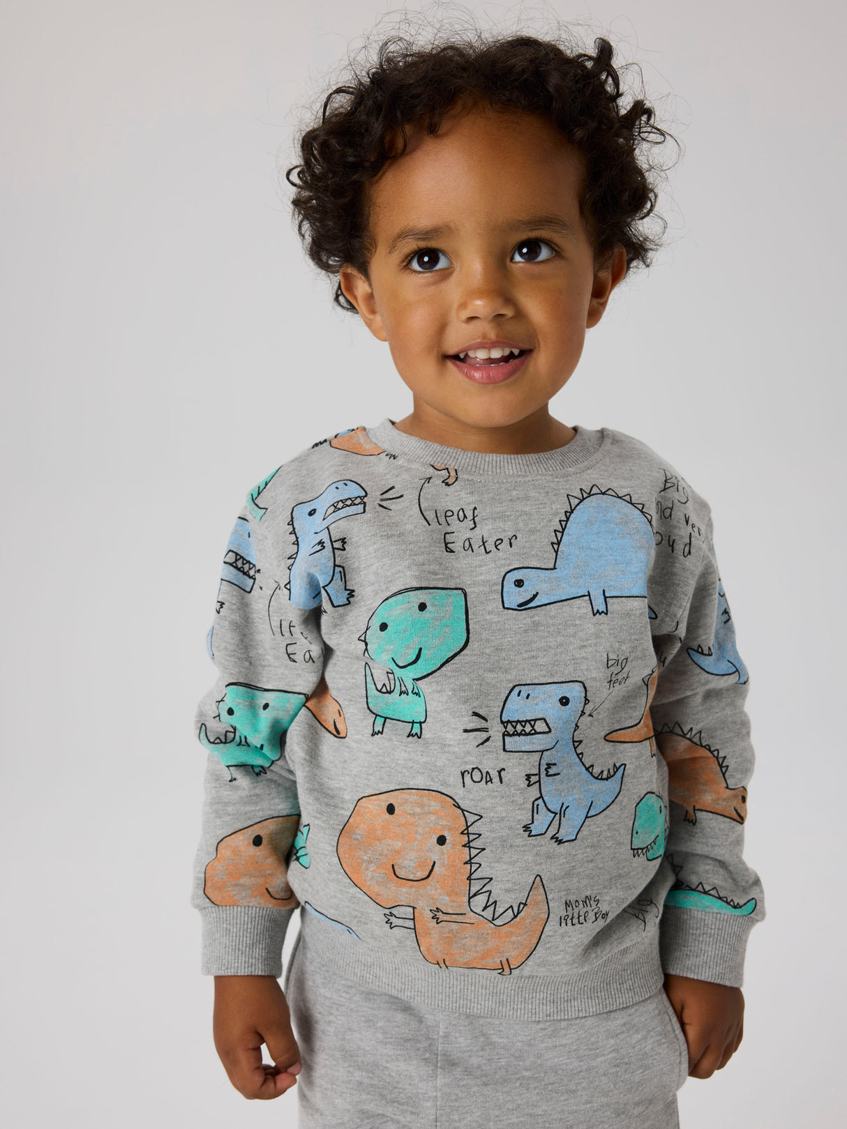Name it Grey Melange ALL OVER PRINT Sweatshirt - 13258467