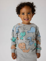 Name it Grey Melange ALL OVER PRINT Sweatshirt - 13258467