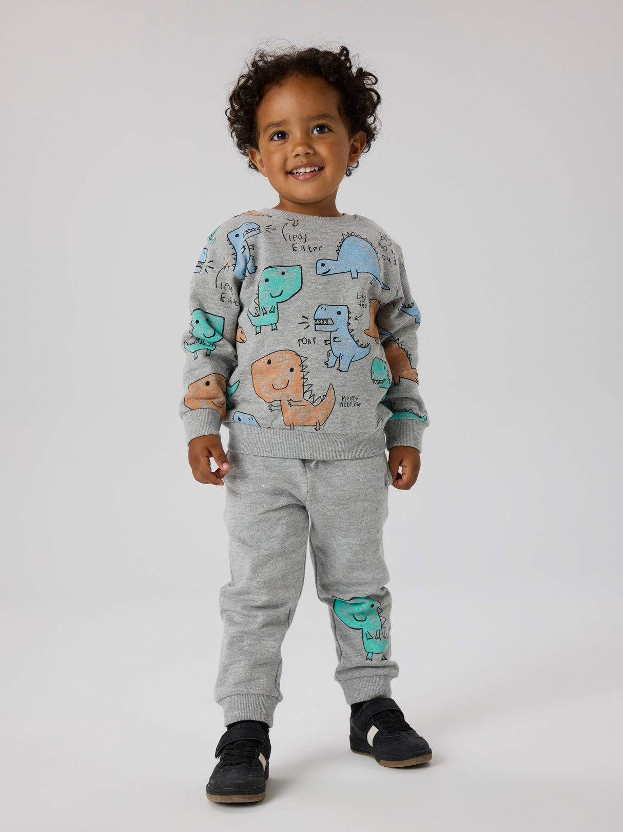 Grå - Grey Melange - Name it - Trousers - 13258469