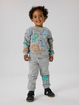 Grå - Grey Melange - Name it - Trousers - 13258469