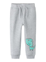 Grå - Grey Melange - Name it - Trousers - 13258469